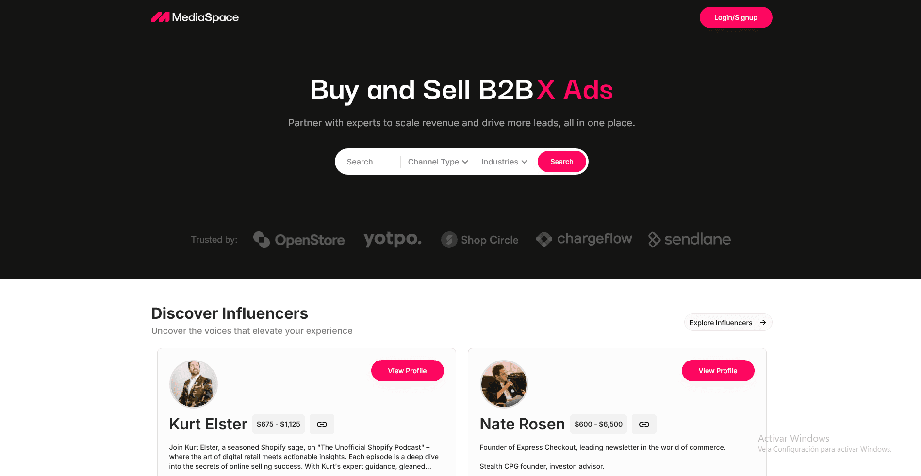 Mediaspace Platform Screenshot
