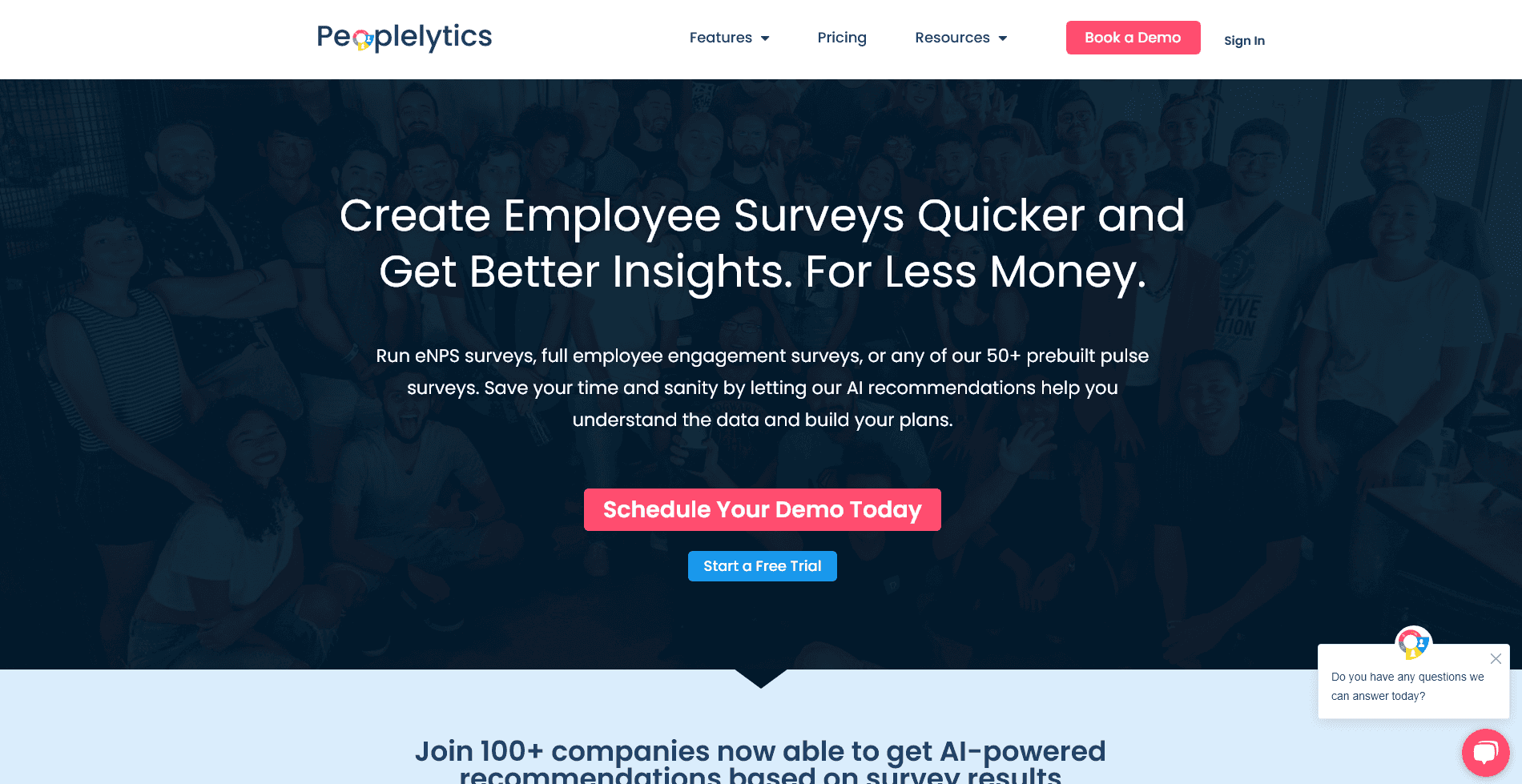 Peoplelytics Platform Screenshot