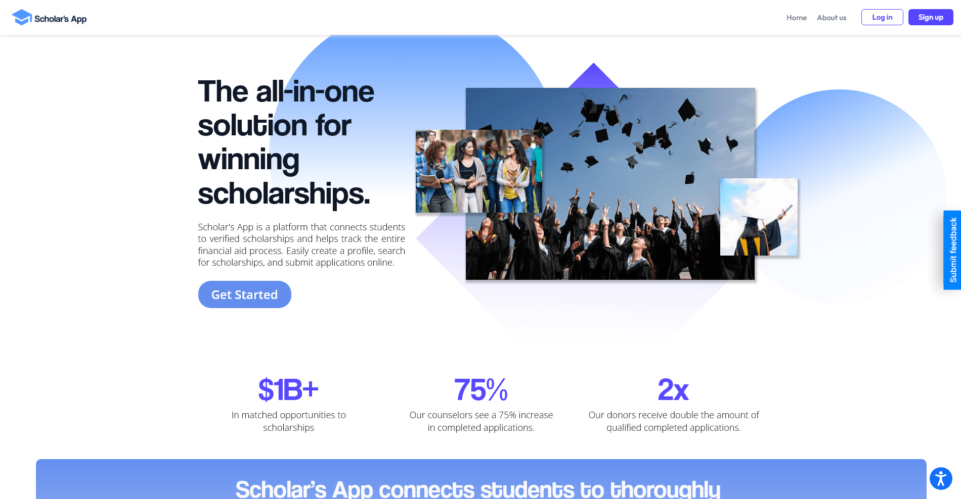 ScholarsApp Platform Screenshot