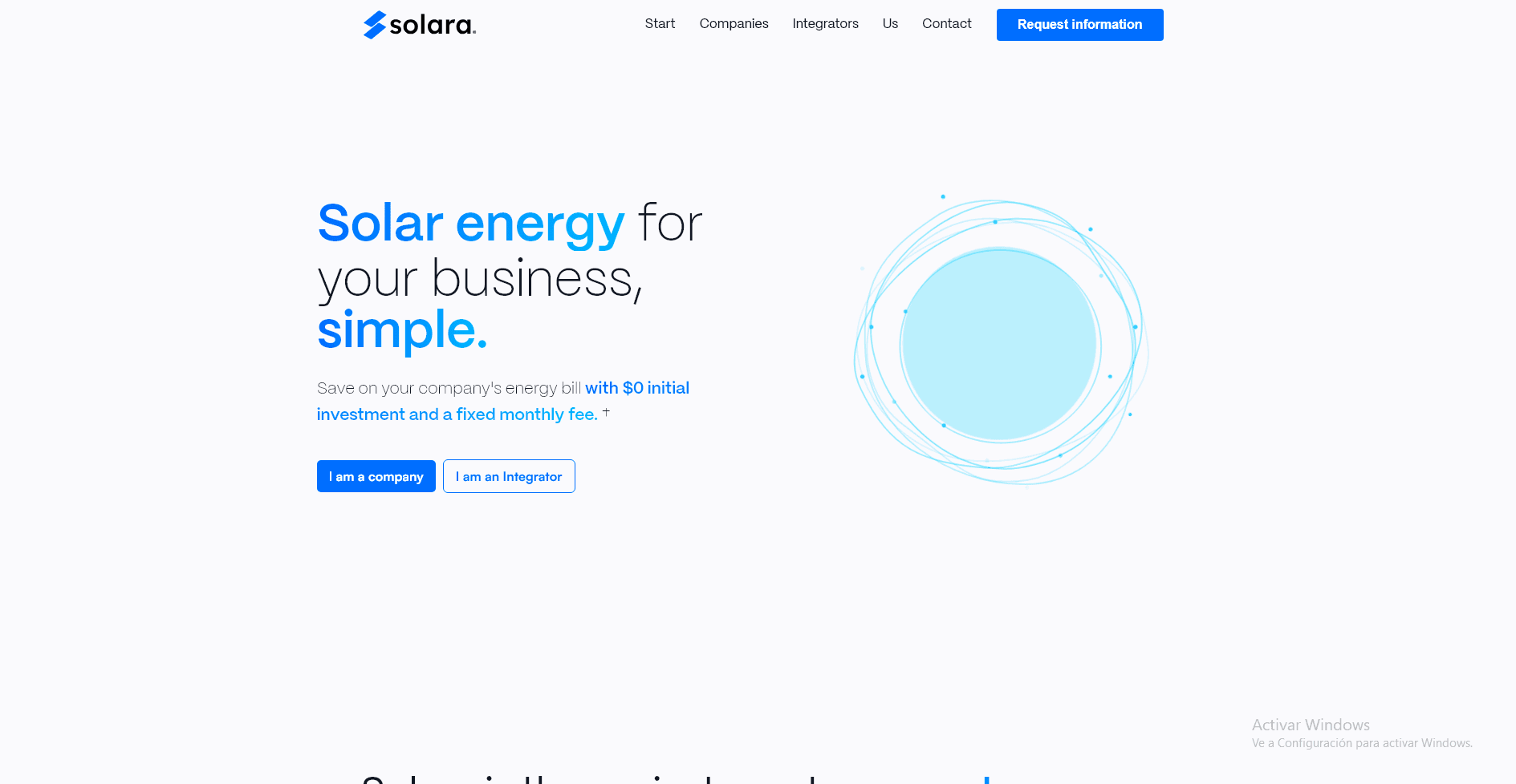 Solara Platform Screenshot